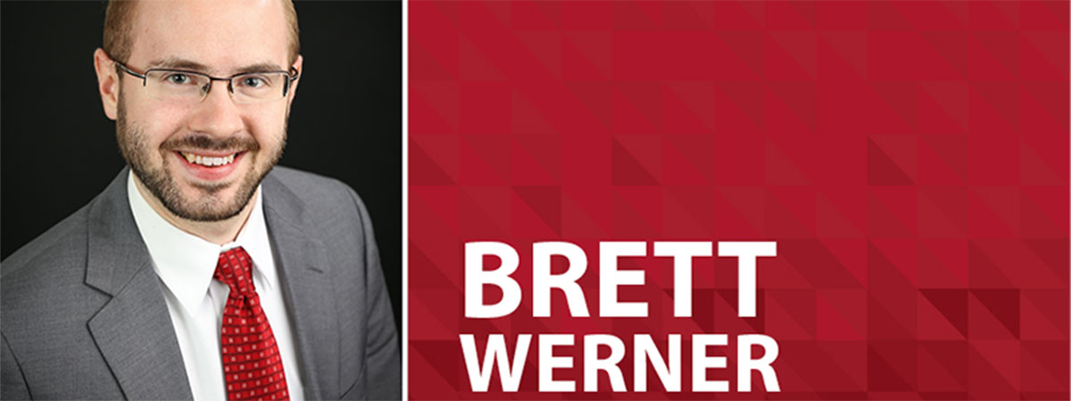 professional headshot of brett werner