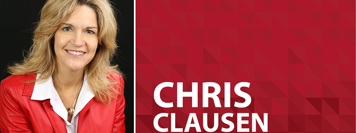 professional headshot of christine clausen