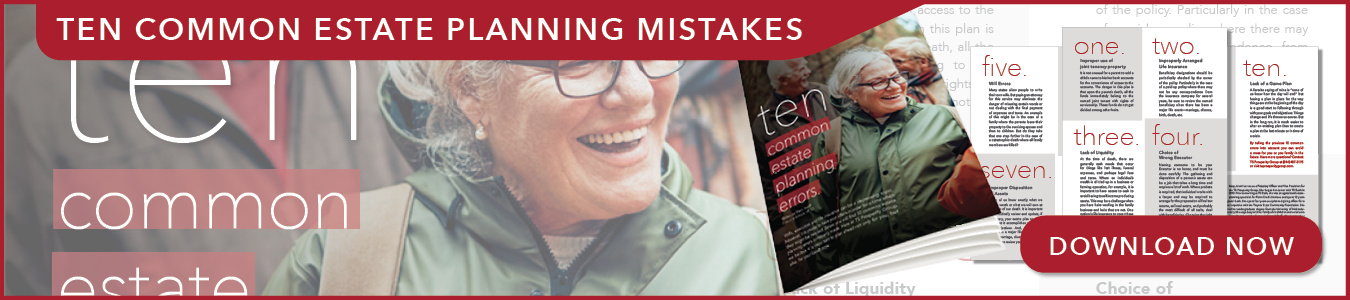ad for ten common estate planning mistakes