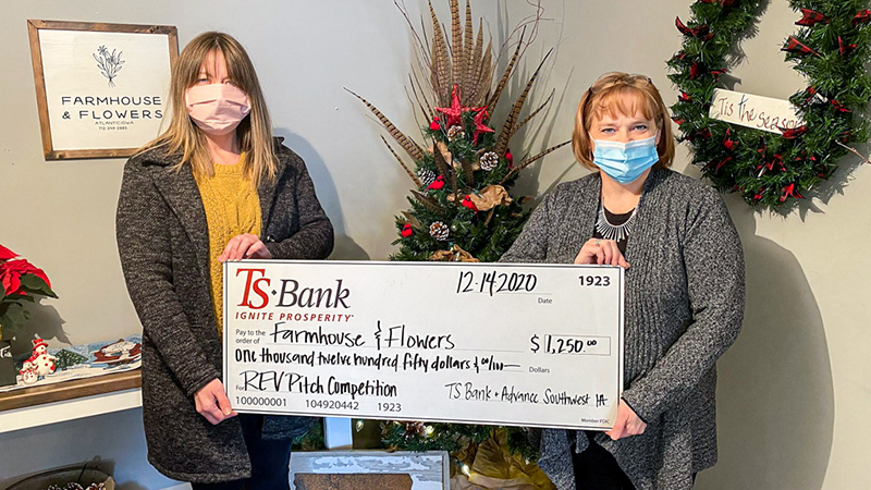 Farmhouse and Flowers check presentation