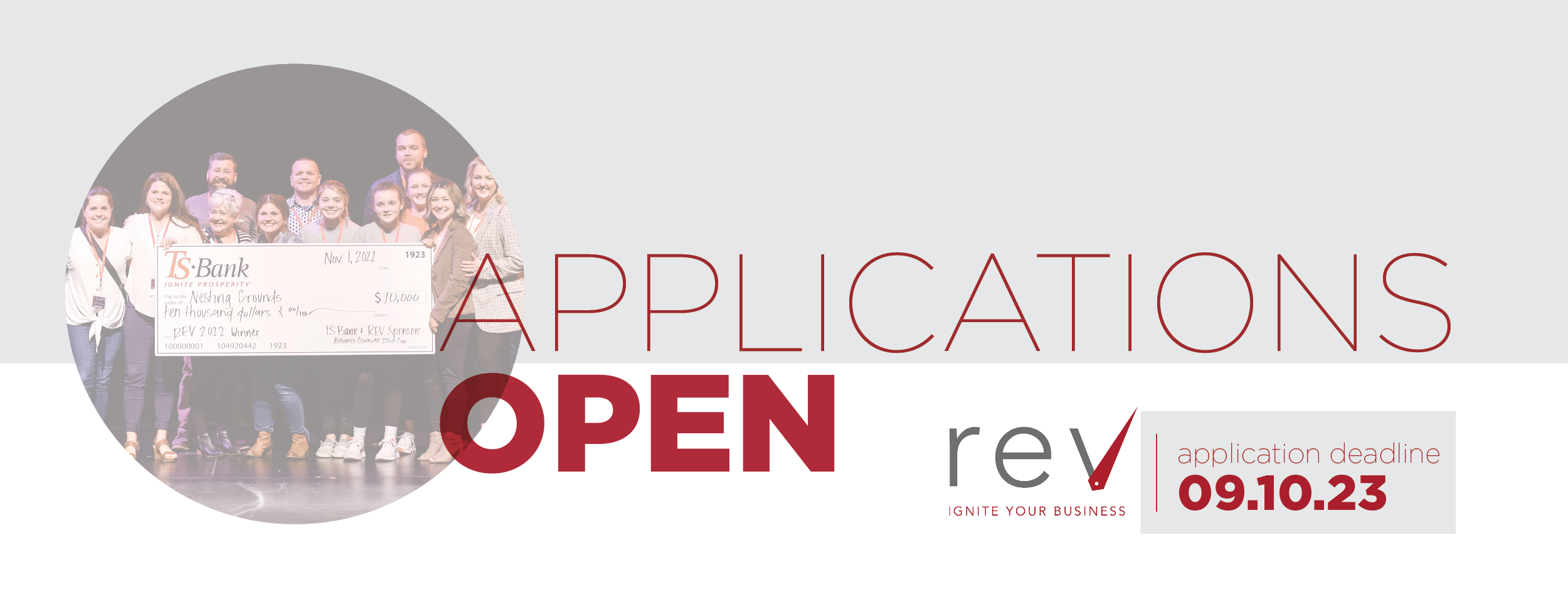REV Applications now open