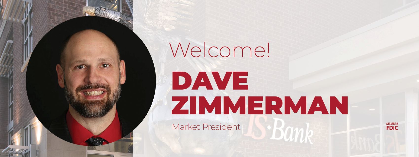 Welcome Dave Zimmerman