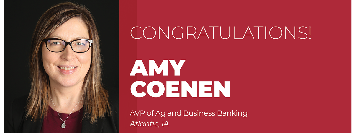 Amy Coenen AVP of Ag and Business Banking