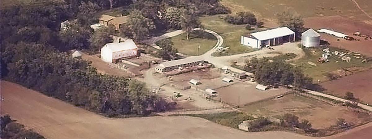 expansive view of the guttau farm in southwest iowa